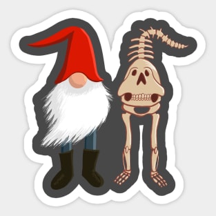 Gnomes Inside and Out Sticker